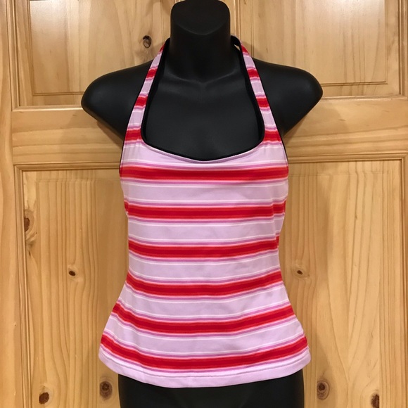 Mossimo Tops - Mossimo Candy striped halter top Sz M